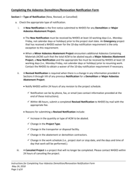 Instructions for Form NHDES-A-01-016 Asbestos Demolition/Renovation Notification Form - New Hampshire, Page 2