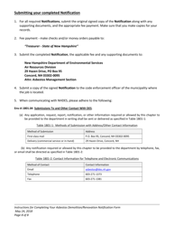 Instructions for Form NHDES-A-01-016 Asbestos Demolition/Renovation Notification Form - New Hampshire, Page 8