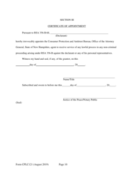 Form CPLC121 Application for Twenty-Five Unit Exemption - New Hampshire, Page 10