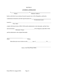 Form CPLC121 Application for Twenty-Five Unit Exemption - New Hampshire, Page 12