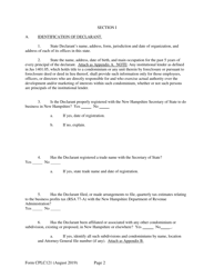 Form CPLC121 Application for Twenty-Five Unit Exemption - New Hampshire, Page 2