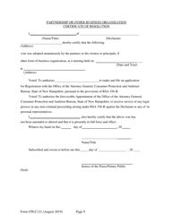 Form CPLC121 Application for Twenty-Five Unit Exemption - New Hampshire, Page 9