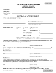 Document preview: Form NHJB-2340-DF Guardian Ad Litem Statement - New Hampshire