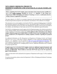 Sediment Sampling and Analysis Plan (Ssap) File Number Request Form - New Jersey