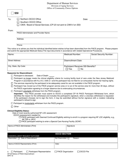 Form CP-23  Printable Pdf