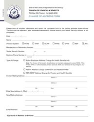 Document preview: Form FC-0162 Change of Address Form - New Jersey