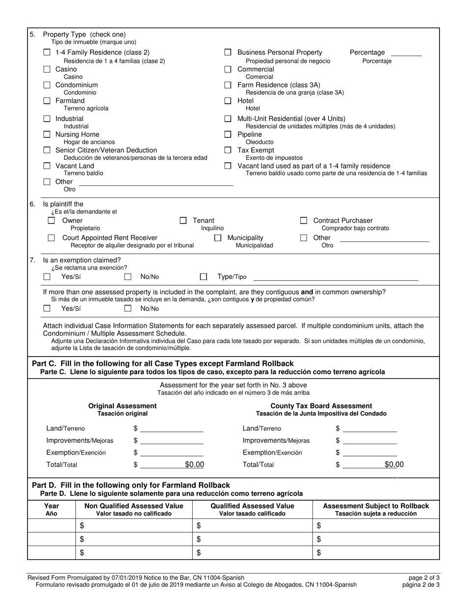 Form 11004 - Fill Out, Sign Online and Download Fillable PDF, New ...