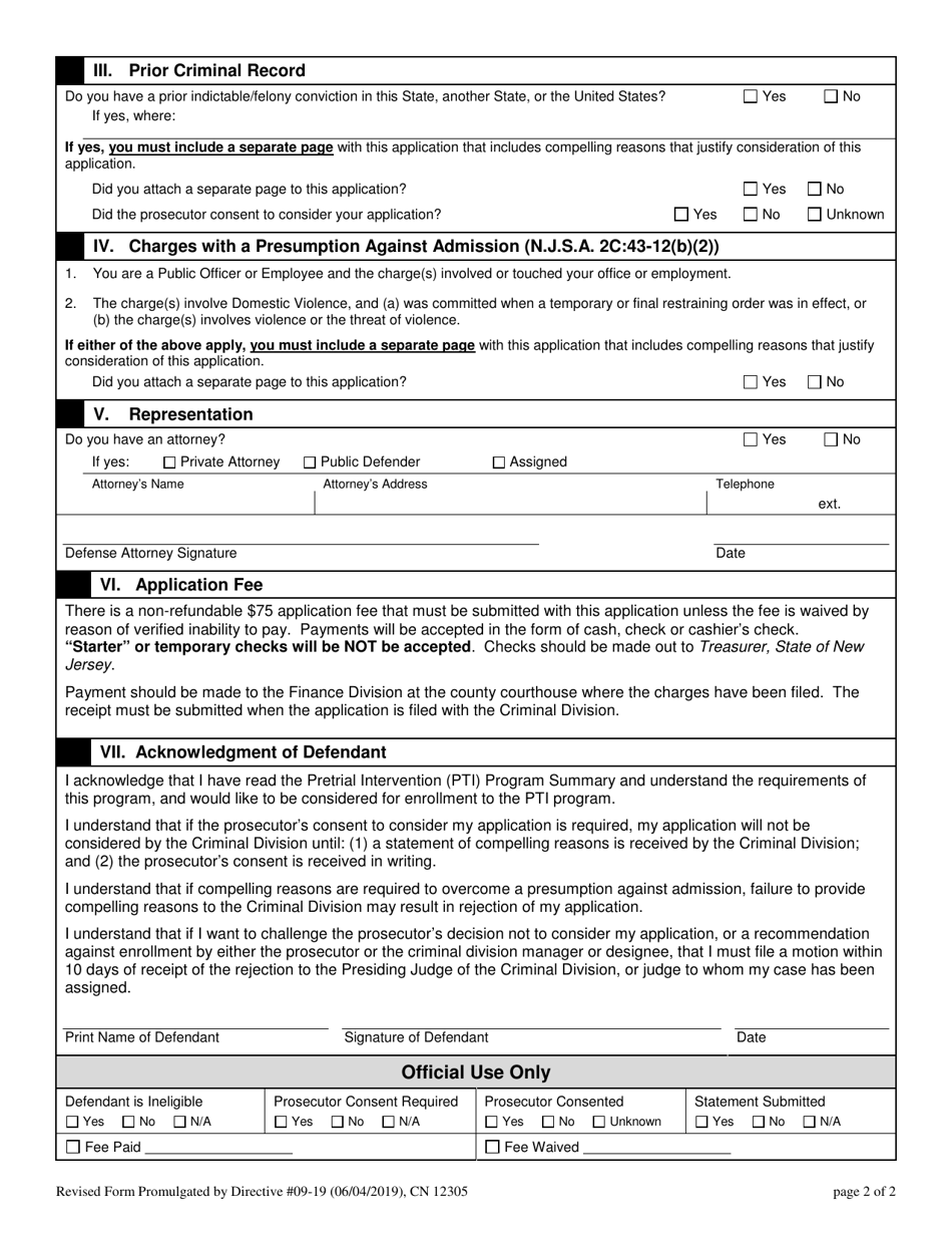 Form 12305 - Fill Out, Sign Online and Download Fillable PDF, New ...