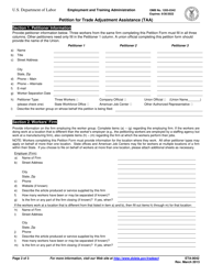 Form ETA-9042 Petition for Trade Adjustment Assistance (Taa), Page 2