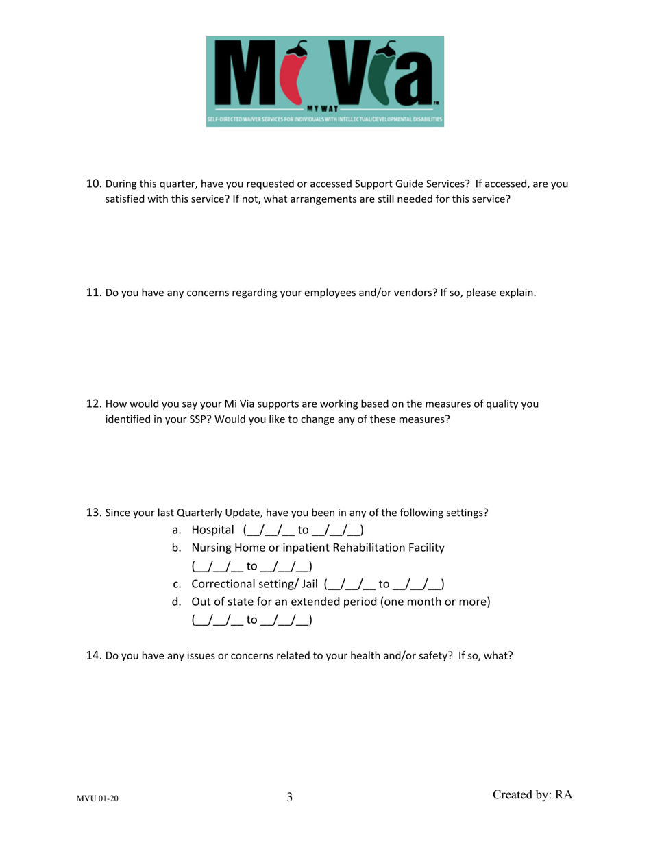 Mi via Quarterly in-Person Update - New Mexico, Page 3