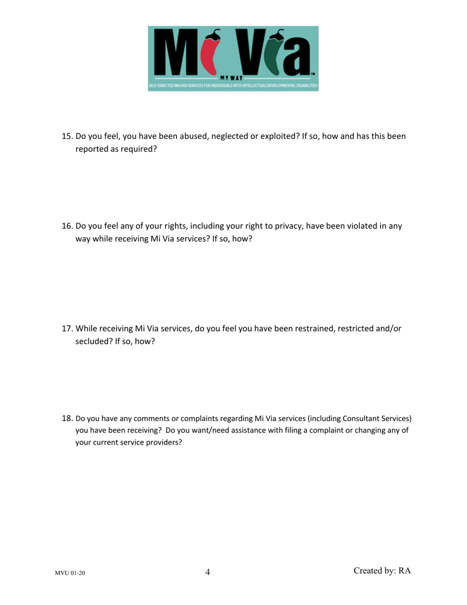 Mi via Quarterly in-Person Update - New Mexico, Page 4