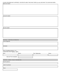 Abuse, Neglect and Exploitation or Report of Death Form - New Mexico, Page 2