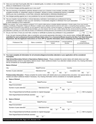 Clinical Laboratory Technologist/Certified Histological Technician Form 5N Application for Provisional Permit - New York, Page 2