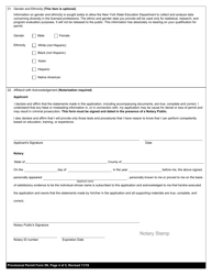 Clinical Laboratory Technologist/Certified Histological Technician Form 5N Application for Provisional Permit - New York, Page 4