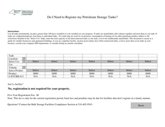 Document preview: Do I Need to Register My Petroleum Storage Tanks - New York