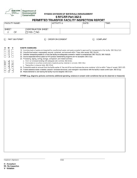 Permitted Transfer Facility Inspection Report - New York, Page 2