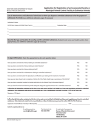 Form DOH-4333 Application for Registration of an Incorporated Society or Municipal Animal Control Facility to Euthanize Animals - New York, Page 2