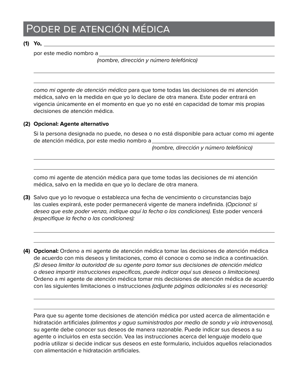 Formulario 1431 Poder De Atencion Medica - New York (Spanish), Page 7