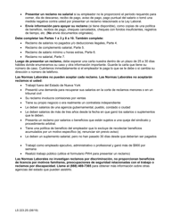Formulario LS223S Formulario De Queja Sobre Normas Laborales - New York (Spanish), Page 2