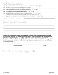 Formulario LS223S Formulario De Queja Sobre Normas Laborales - New York (Spanish), Page 8