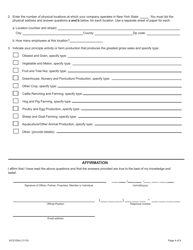 Form NYS100A New York State Employer Registration for Unemployment Insurance, Withholding, and Wage Reporting for Agricultural Employment - New York, Page 4