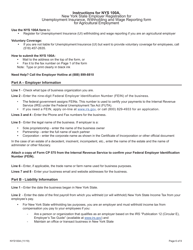 Form NYS100A New York State Employer Registration for Unemployment Insurance, Withholding, and Wage Reporting for Agricultural Employment - New York, Page 6