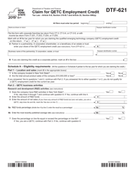 Form DTF-621 Claim for Qetc Employment Credit - New York