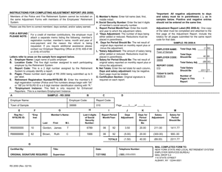 Form RS2050 Adjustment Report - New York, Page 2