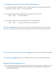 Nc Greentravel Sustainable Museums Application - North Carolina, Page 2