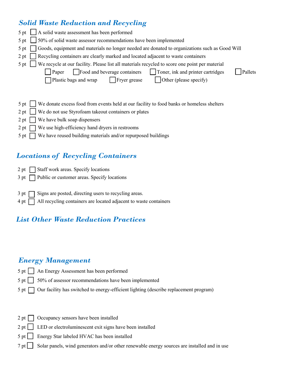 Nc Greentravel Sustainable Museums Application - North Carolina, Page 3