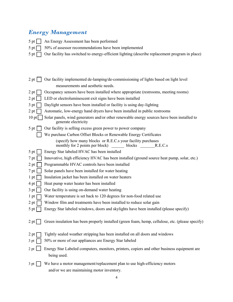 Nc Greentravel Hotel  Lodging Application - North Carolina, Page 4