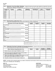 Form GAS-1258 Retailer of Alternative Fuel Return - North Carolina, Page 2