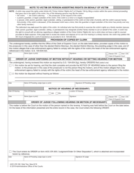 Form AOC-CR-182 Motion and Order to Enforce Rights of Crime Victim - North Carolina, Page 2