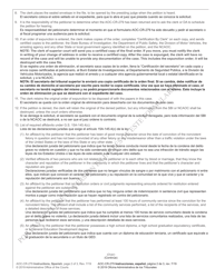 Instructions for Form AOC-CR-279 Petition and Order of Expunction Under G.s. 15a-145.4 (Nonviolent Felony Under Age 18) - North Carolina (English/Spanish), Page 2