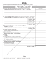 Form AOC-E-906 &quot;Petition for Summary Administration of Estate Without a Will&quot; - North Carolina (English/Spanish), Page 3