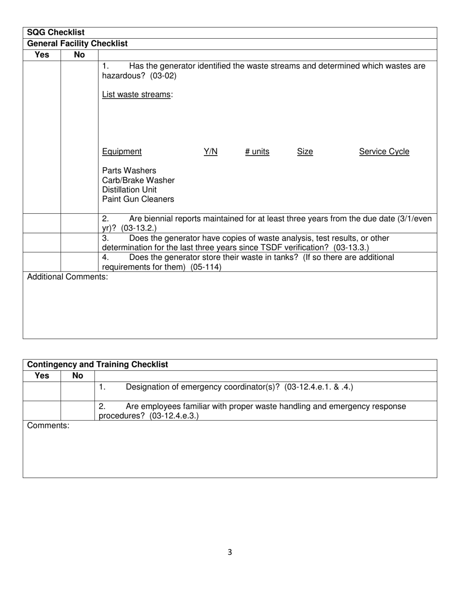 North Dakota Small Quantity and Conditionally Exempt Small Quantity