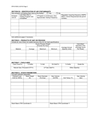 Form SFN61006 Emission Unit for Title V Permit to Operate - North Dakota, Page 2