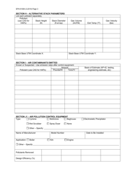 Form SFN61006 Emission Unit for Title V Permit to Operate - North Dakota, Page 3