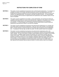 Form SFN614 Physician Certification for Medically Necessary Hysterectomy and Member Acknowledgment of Sterility - North Dakota, Page 2