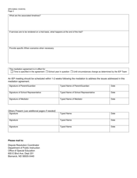 Form SFN52942 Mediation Agreement - North Dakota, Page 2