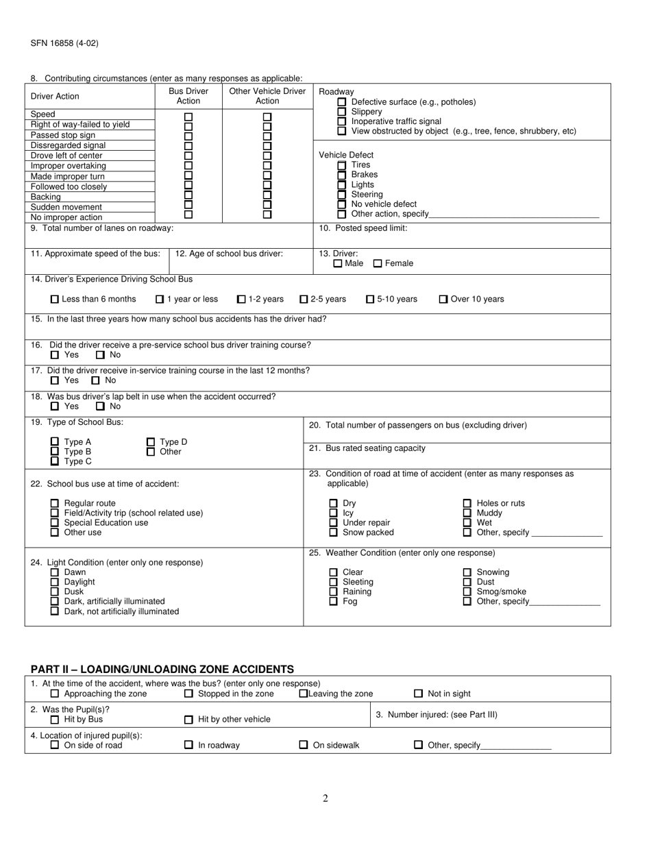 Form SFN16858 - Fill Out, Sign Online and Download Fillable PDF, North ...