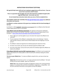 Affidavit (Petition) - North Dakota, Page 3