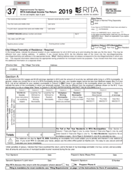 Document preview: Form 37 Individual Municipal Income Tax Return - Ohio