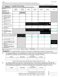 Form 37 Individual Municipal Income Tax Return - Ohio, Page 3