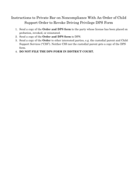 Noncompliance With an Order of Child Support Order to Revoke Driving Privilege - Oklahoma, Page 4