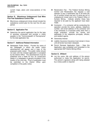 Form 5600-PM-BMP0385 Renewal Application Coal Mining Activity Permit - Pennsylvania, Page 2
