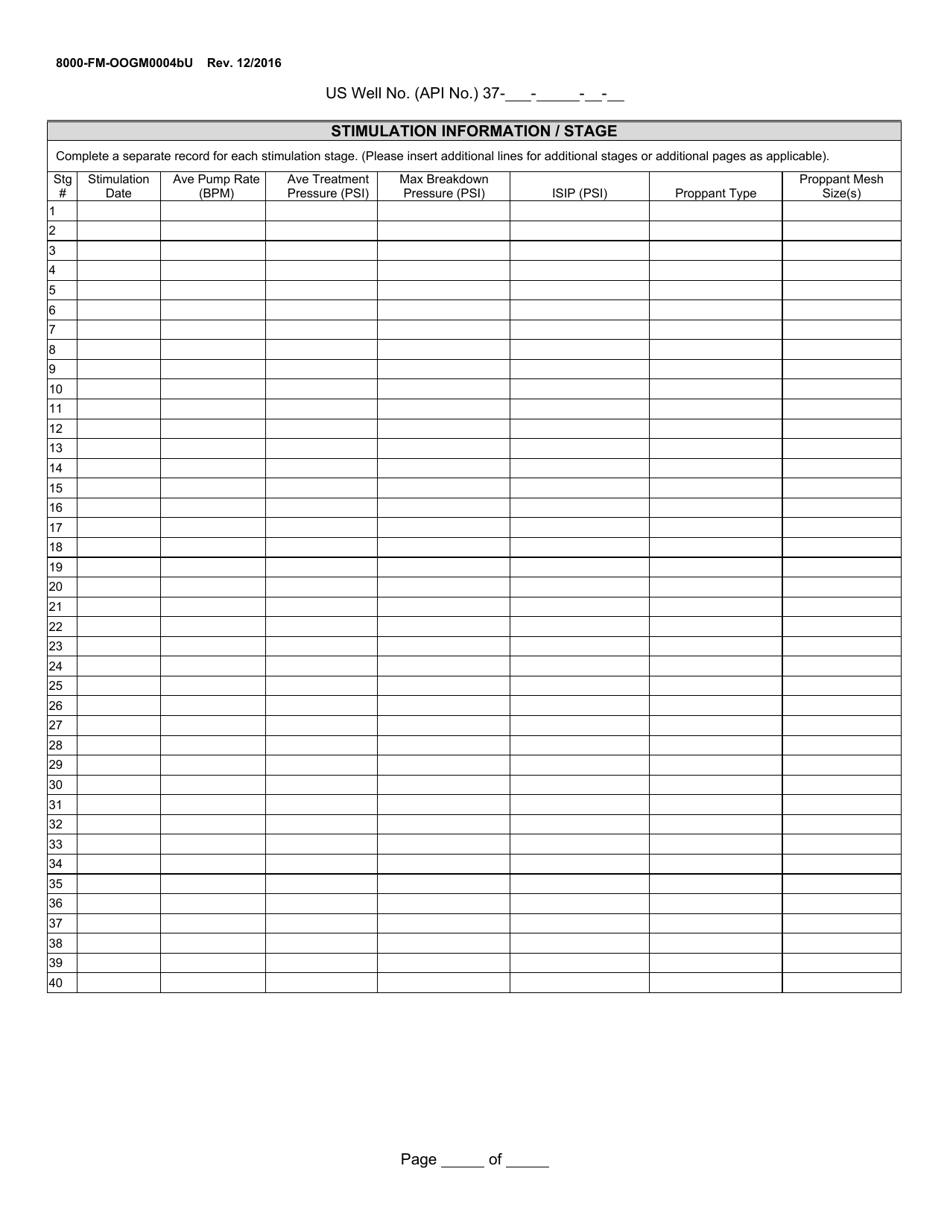 Form 8000-FM-OOGM0004BU Completion Report (Unconventional Operators Only) - Pennsylvania, Page 3