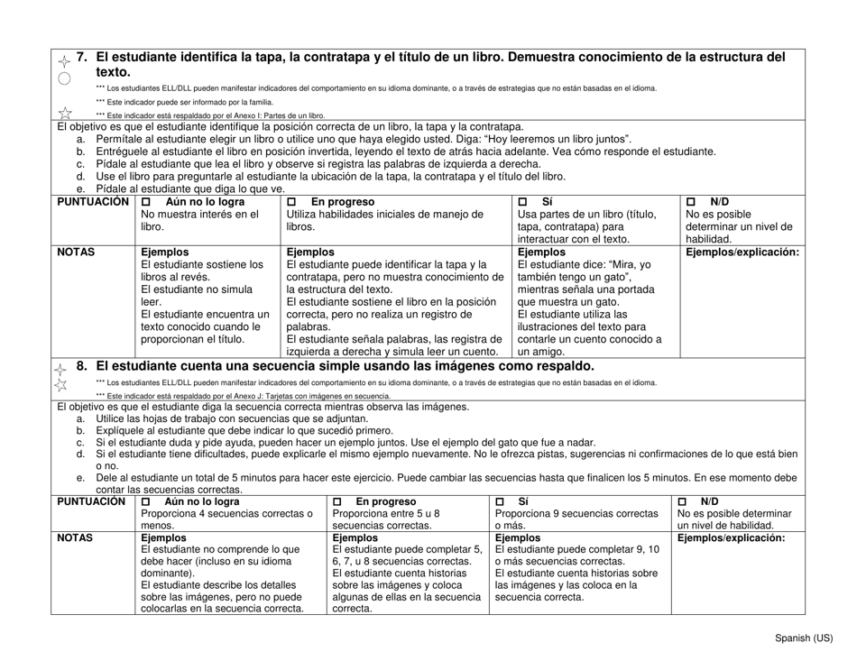 Herramienta De Inventario De Preparacion Para Preescolar / Jardin De Infantes - Pennsylvania (Spanish), Page 4