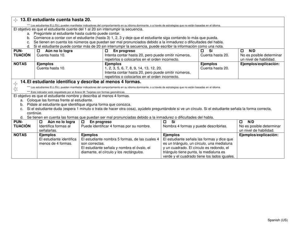 Herramienta De Inventario De Preparacion Para Preescolar / Jardin De Infantes - Pennsylvania (Spanish), Page 7