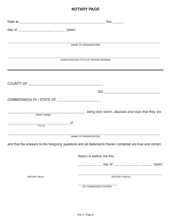 Form CS-4300RS Subcontractor Renewal Application - Pennsylvania, Page 6